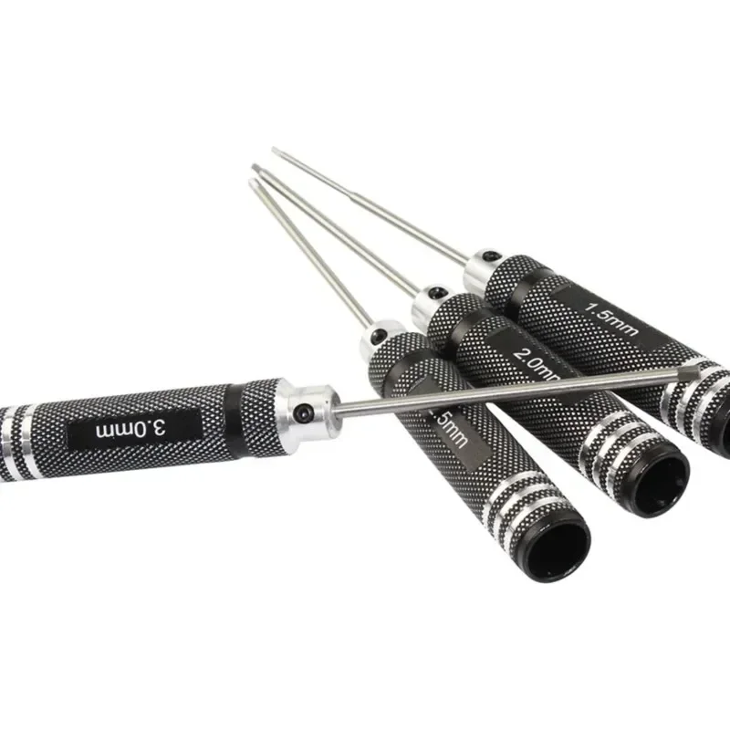 4PCS Top Quality Titanium Nitride TiNi Hexagon Screwdriver Set Maintenance Tool Set 1.5mm/2mm/2.5mm/3.0mm For RC helicopter