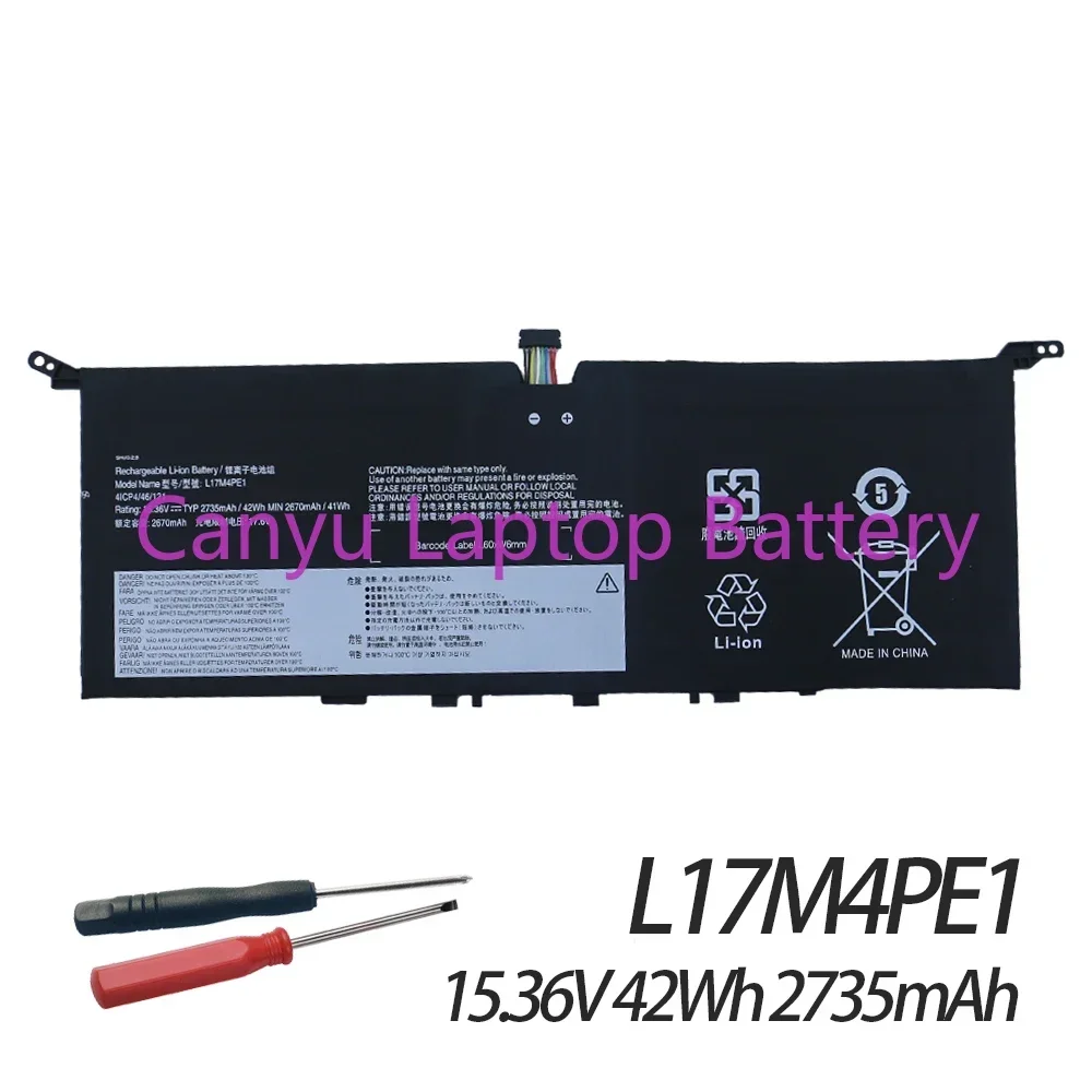 Batería L17M4PE1 para Lenovo YOGA S730-13, 81J0001GGE, IdeaPad 2024 S, 13, 730S-13IWL, L17C4PE1, 5B10R32748, 730 V, novedad de 15,36