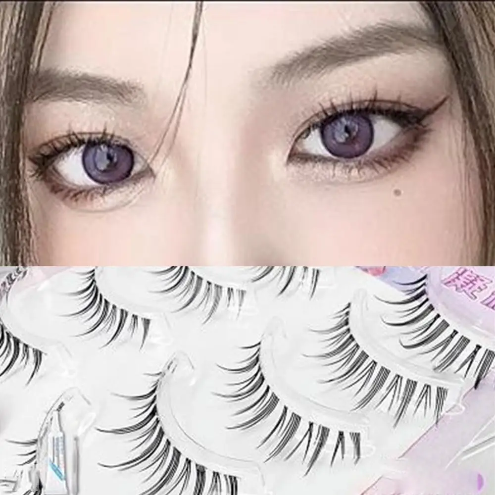 3D Curl Winged Thick Lash Soft False Eyelashes Eyetail Eyelash Extension Eye Tools Messy Handmade Makeup End Elongated Natu D4H6