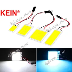KEIN 1PC W5W T10 COB Car Led Vehicle Panel Lamp C3W C5W C10W BA9S festoon interior Panel map reading dome Vanity Mirror Lights