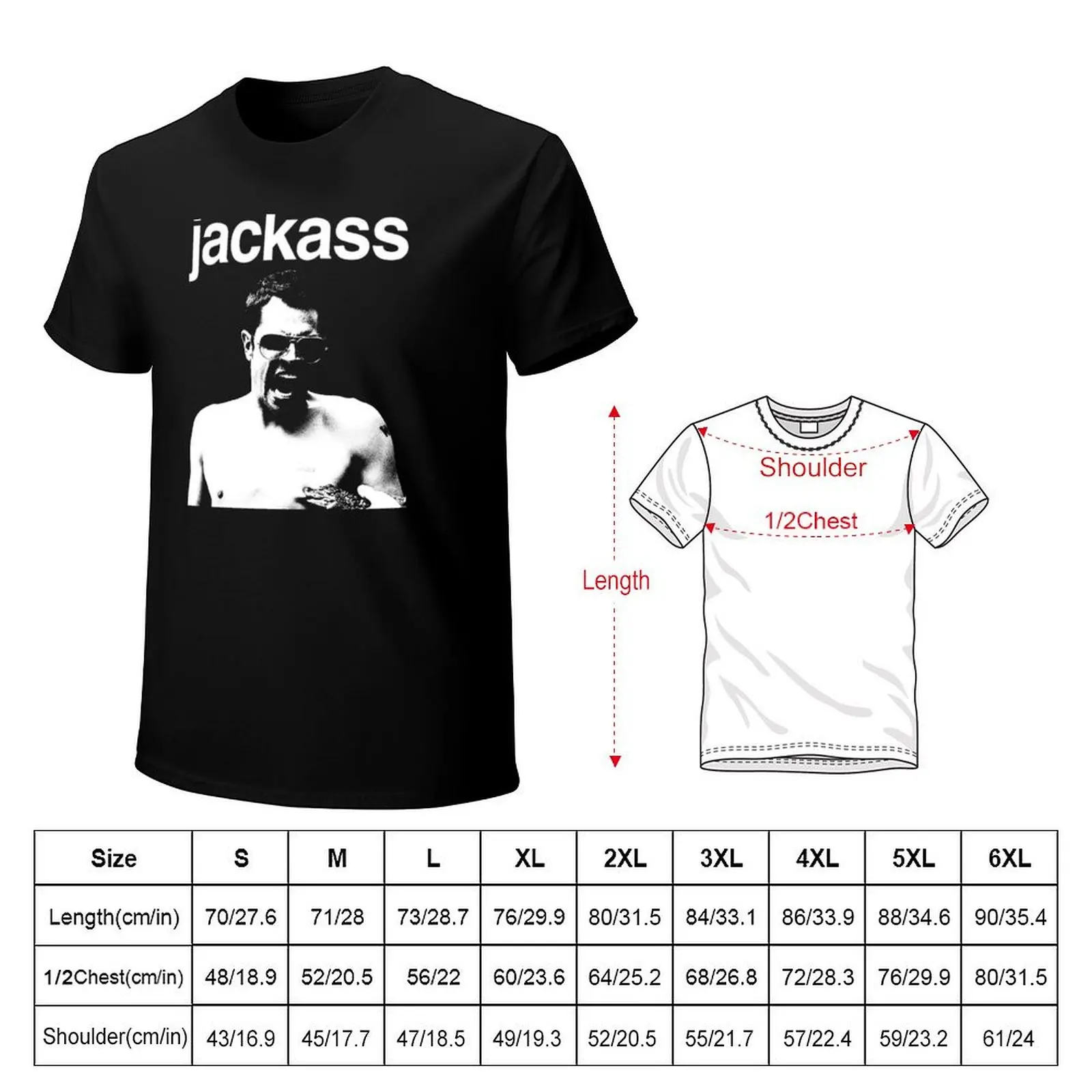 Jackass T-Shirt Casual Basic Short Sleeve T-Shirt
