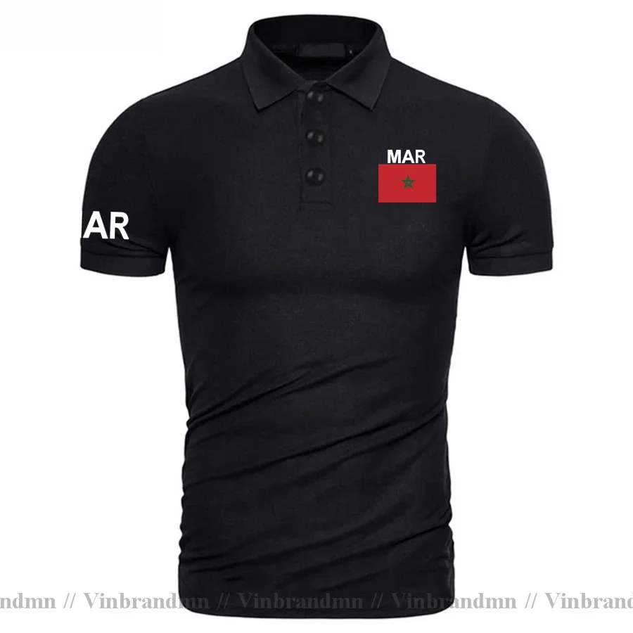 

The Western Kingdom of Morocco Moroccan Polo Shirts Men Short Sleeve Brand Shirt Classic Country Flag Cotton Nation Tops MAR New