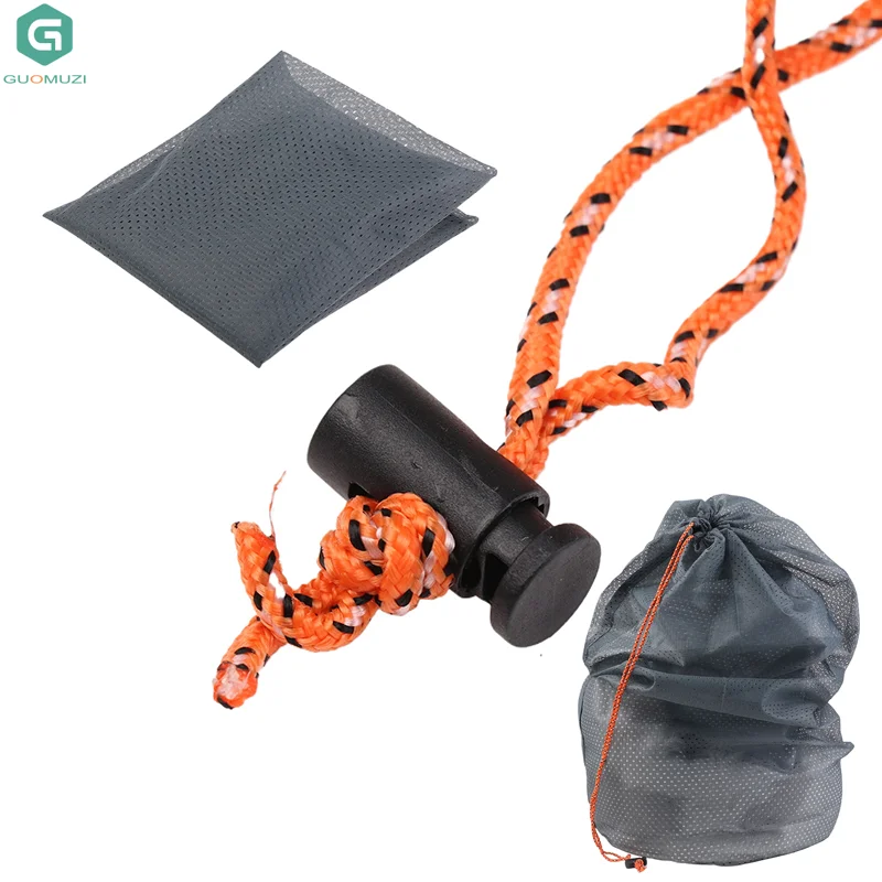 1 Uds. Saco de dormir de malla, saco de almacenamiento con cordón, saco de cosas, saco de almacenamiento de gran capacidad para senderismo, viajes y Camping