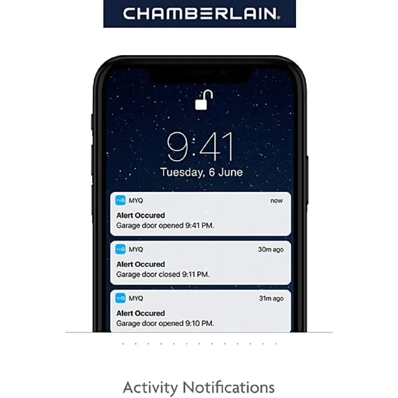 Smart Quiet Garagentoröffner mit Riemenantrieb, Grau