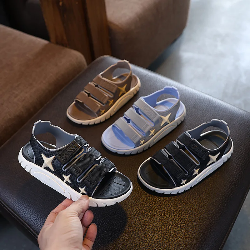 

2026 Big Boys Shoes for Kids Children's Sandals for Boy Summer Beach Non-slip Soft Bottom Fashion Children's Sports Shoes