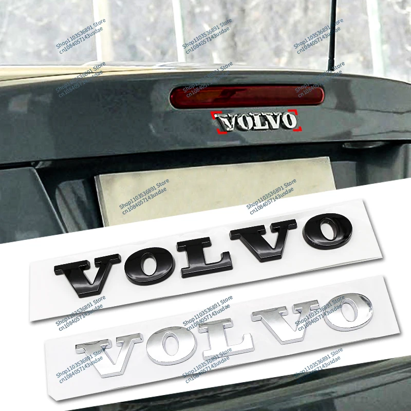 3D ABS Volvo Car Bonnet Letters Logo Badge Rear Trunk Emblem Naklejka Akcesoria Do CX40 CX60 CX90 V60 V40 S60 V70 XC70 B5 B6