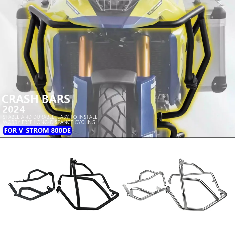 

For SUZUKI V-STROM 800DE 2024 Motorcycle Bumper Front Engine Guard Highway Crash Bar Protection