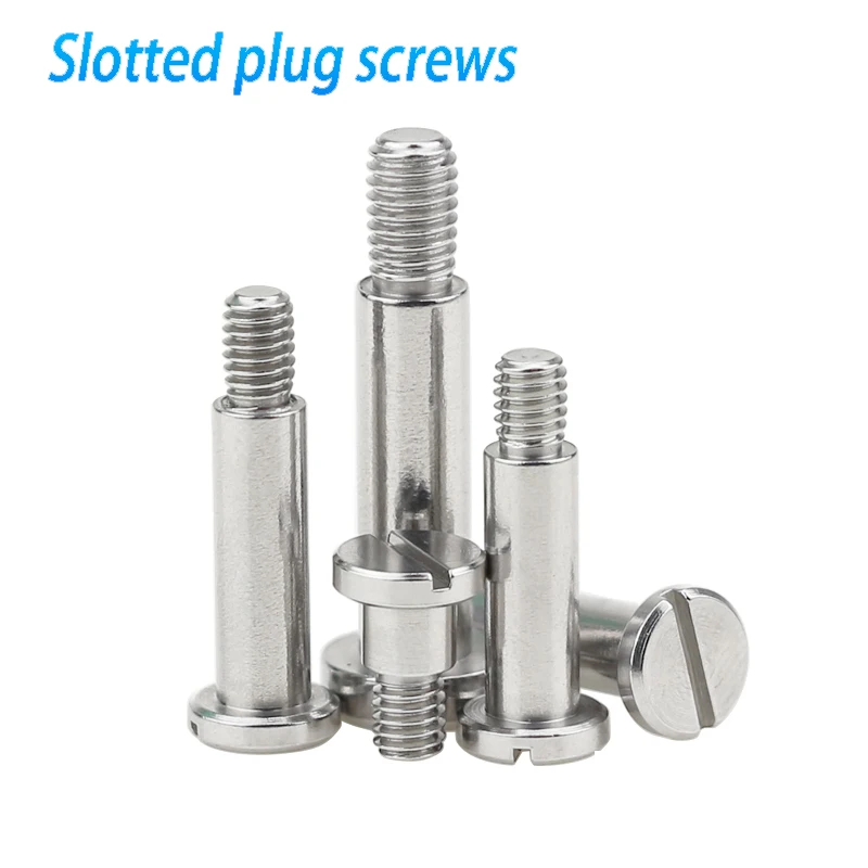 M4 M5 M6 Stainless Steel Slotted Plug Positioned Shaft Shoulder Step Screw Plug Limit Screw Bearing Bolt Length 5-40mm