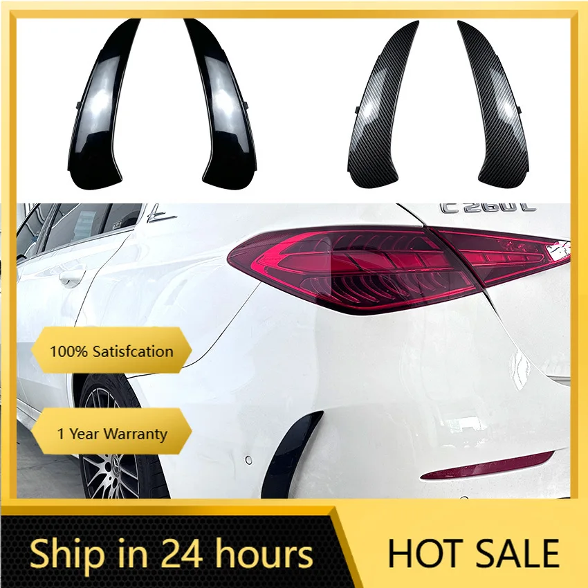 

Эмблемы, сплиттер заднего бампера, спойлер Canard, вентиляционное отверстие для Mercedes-Benz C-Class W206 S206 C260 C43 C63 AMG 2022 2023, тюнинг кузова