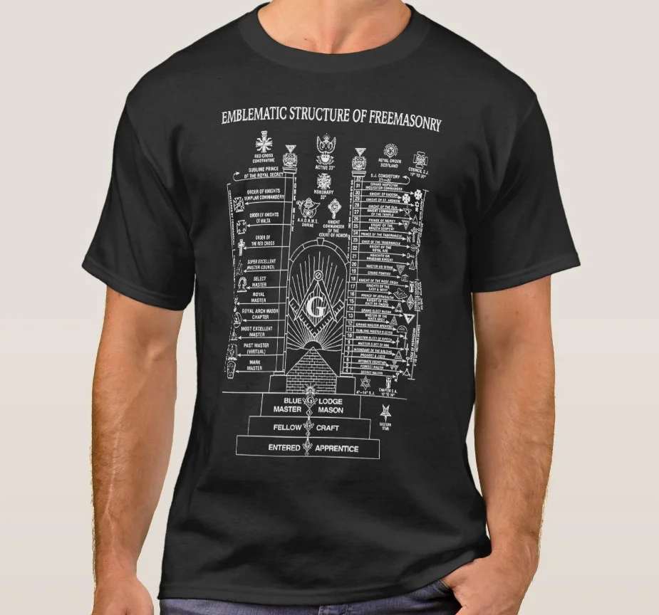 Creative Design Masonic Structure Freemasonry Freemasons Gift T-Shirt. Summer Cotton Short Sleeve O-Neck Mens T Shirt New S-3XL