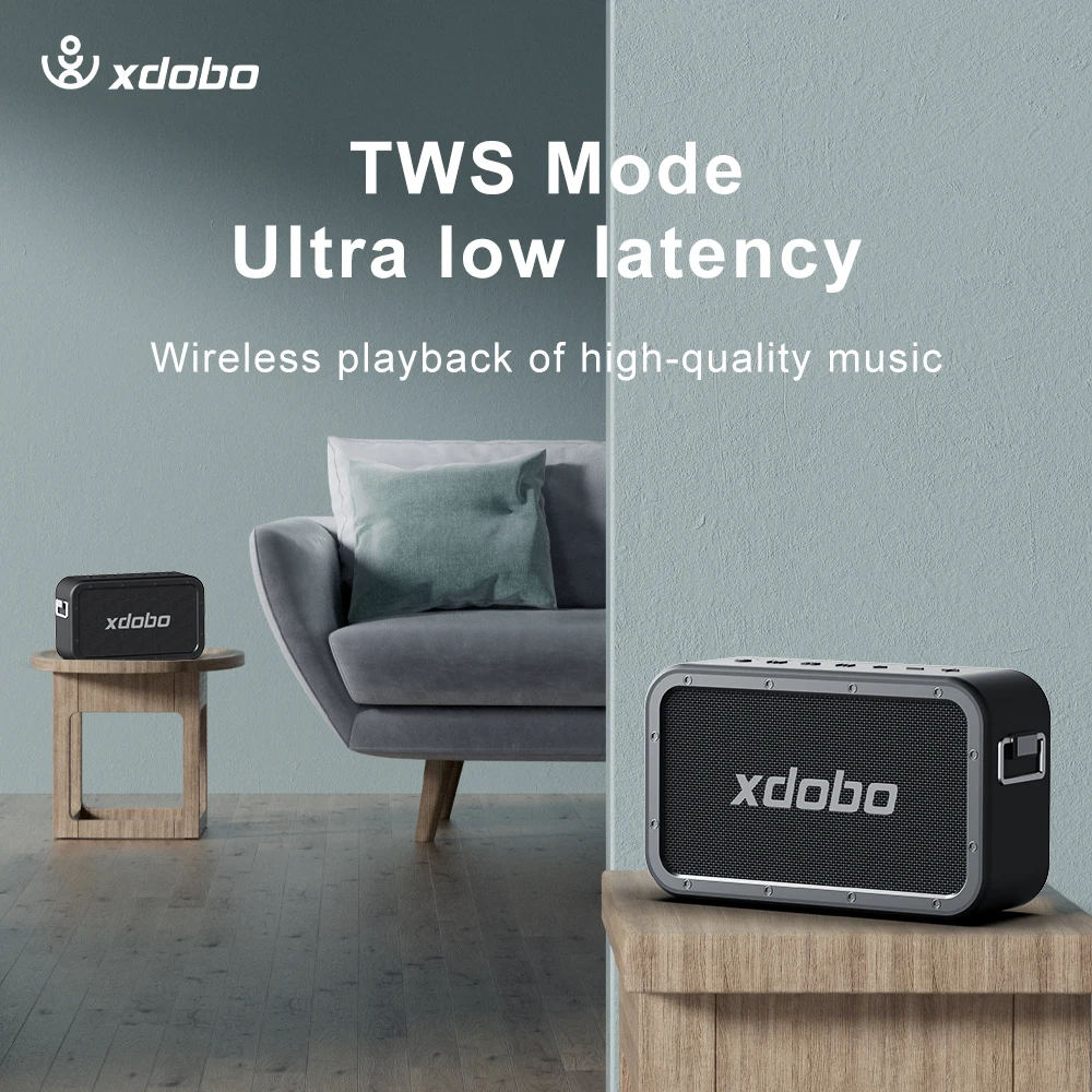 XDOBO 1983 MAX 120W المتكلم سماعة لاسلكية تعمل بالبلوتوث المتكلم IPX5 مكبرات الصوت للماء مع مضخم الصوت/وضع EQ/TWS/Powerbank #3