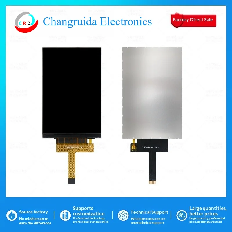 

3.5 Inch TFT LCD Module 320x480 SPI Interface ST7365 Driver IC Full View Angle 65K Colors 3.3V