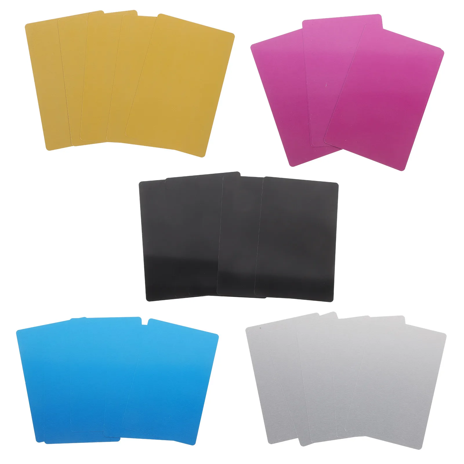 

25Pcs Aluminum Business Cards Metal Blank Name Cards DIY Engraving Business Card Blanks for Custom Nameplates Signs