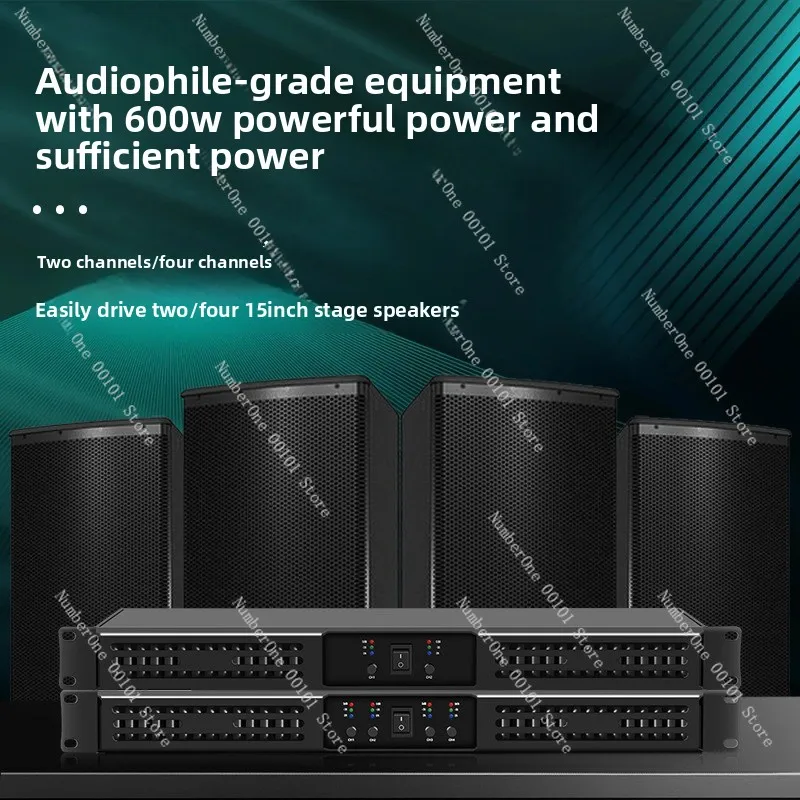 600w high power digital power amplifier dual/four channel pure post-stage ktv performance engineering amplifier one piece dropsh