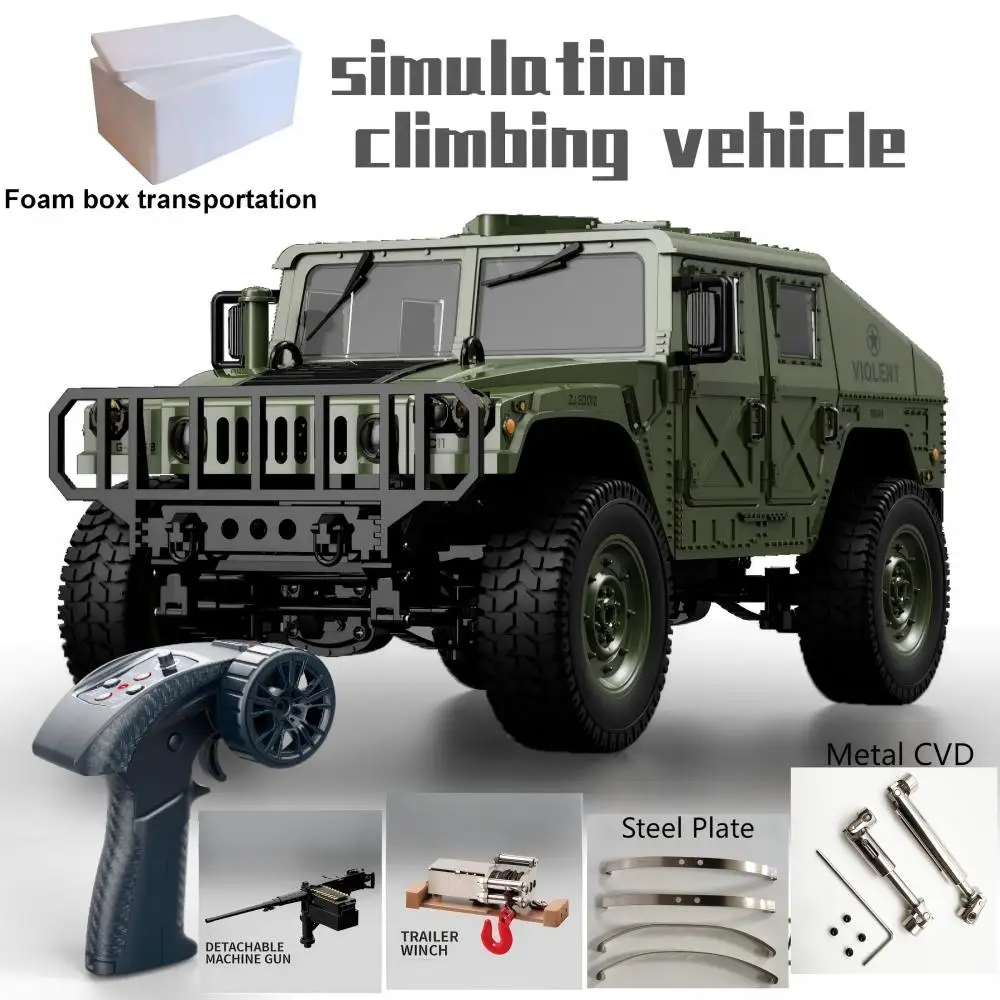 

2.4G 1:14 RC Crawler 4WD Remote Control Car Simulation Model Military RC Car JJRC C8835 Accessories Vehicle Toys Gift