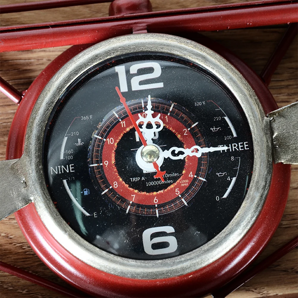 

1pc Retro Airplane Wall Vintage Iron Hanging Clock Decorative Room Decor For Living Room Bedroom Office Wall Hanging Clock No