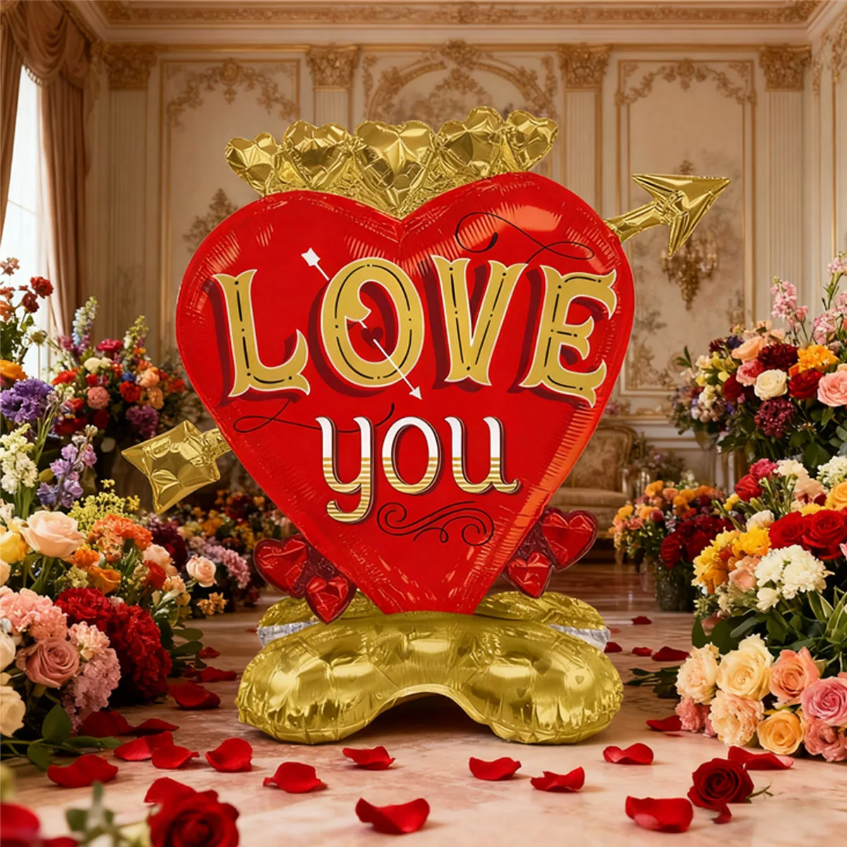 بالون فيلم الحب من الألومنيوم لعيد الحب لعيد الحب، اقتراح الزفاف، زينة عيد الميلاد، بالون الديكور الرومانسي #2