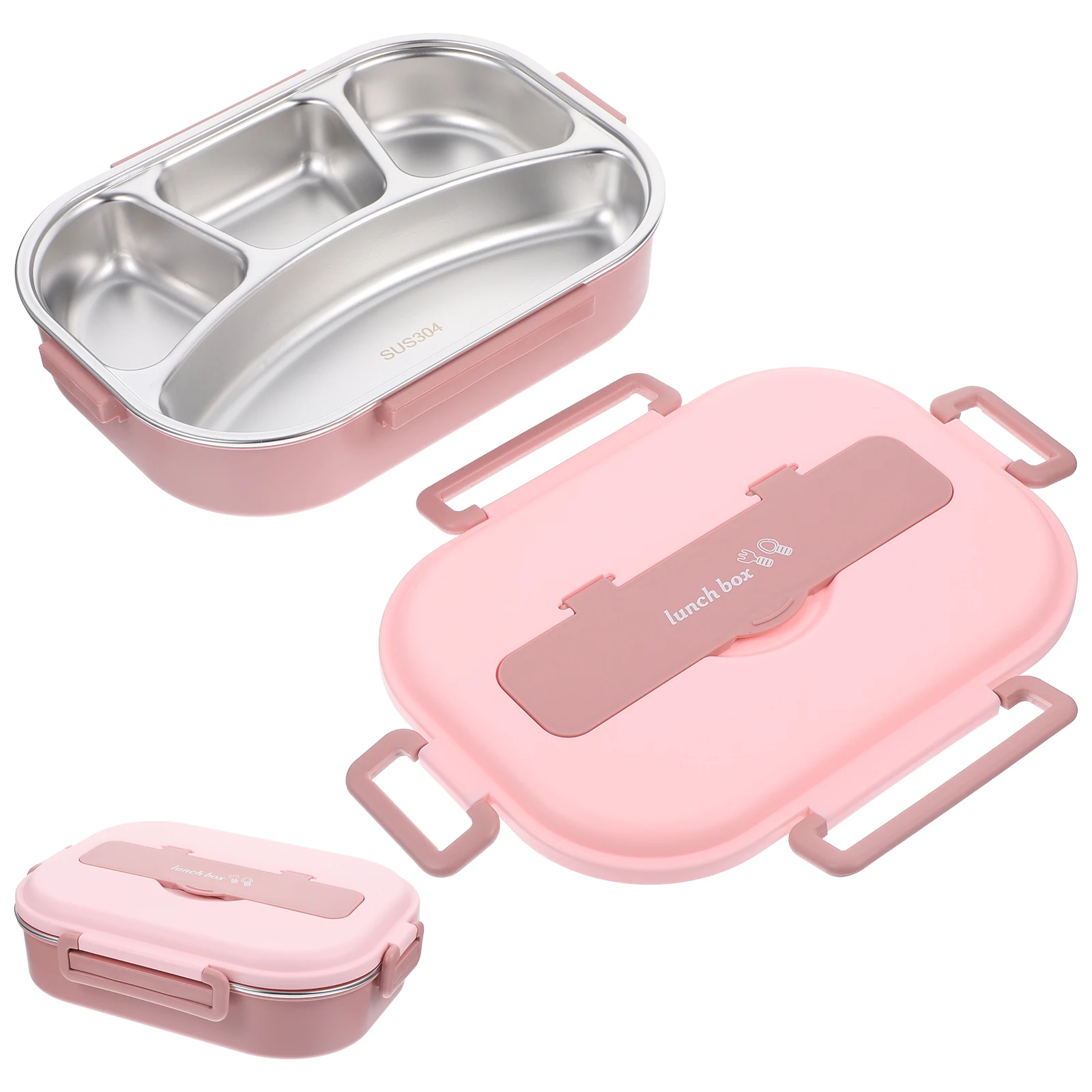 

Stainless Steel Insulated Lunch Box 1300Ml Multi-Function Leak-Proof Food Container With Compartments Reusable