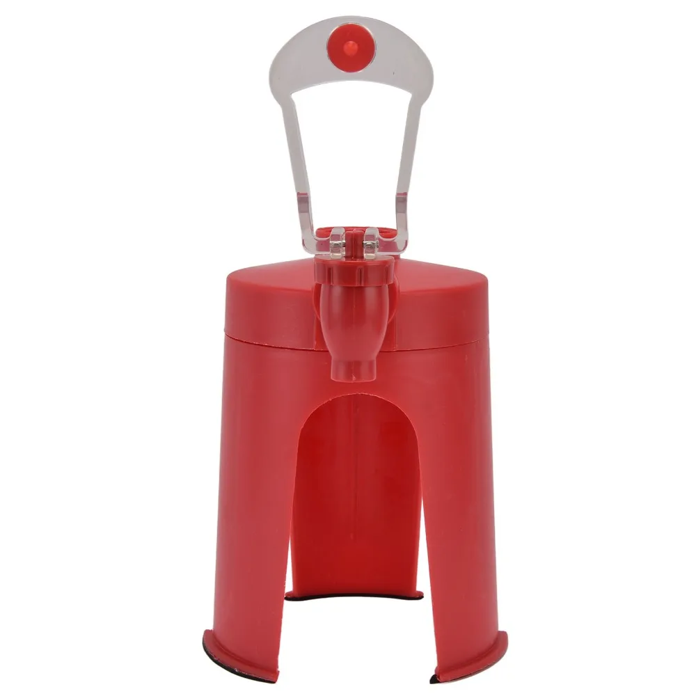 Mini Dispensador de Refrescos Rojo, Dispensador de Agua Invertido, Larga Vida Útil, Conservador de Gas, Fuente de Bebidas para el Hogar, Viajes y Campamento