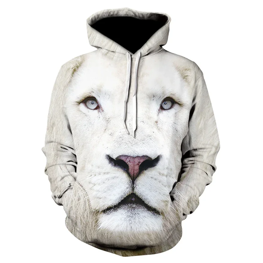 

Men's New Autumn Animal Domineering 3d Printed Hoodie Lion Tiger Leopard Head 2021 Brand Fashion Sportswear Street Sweater