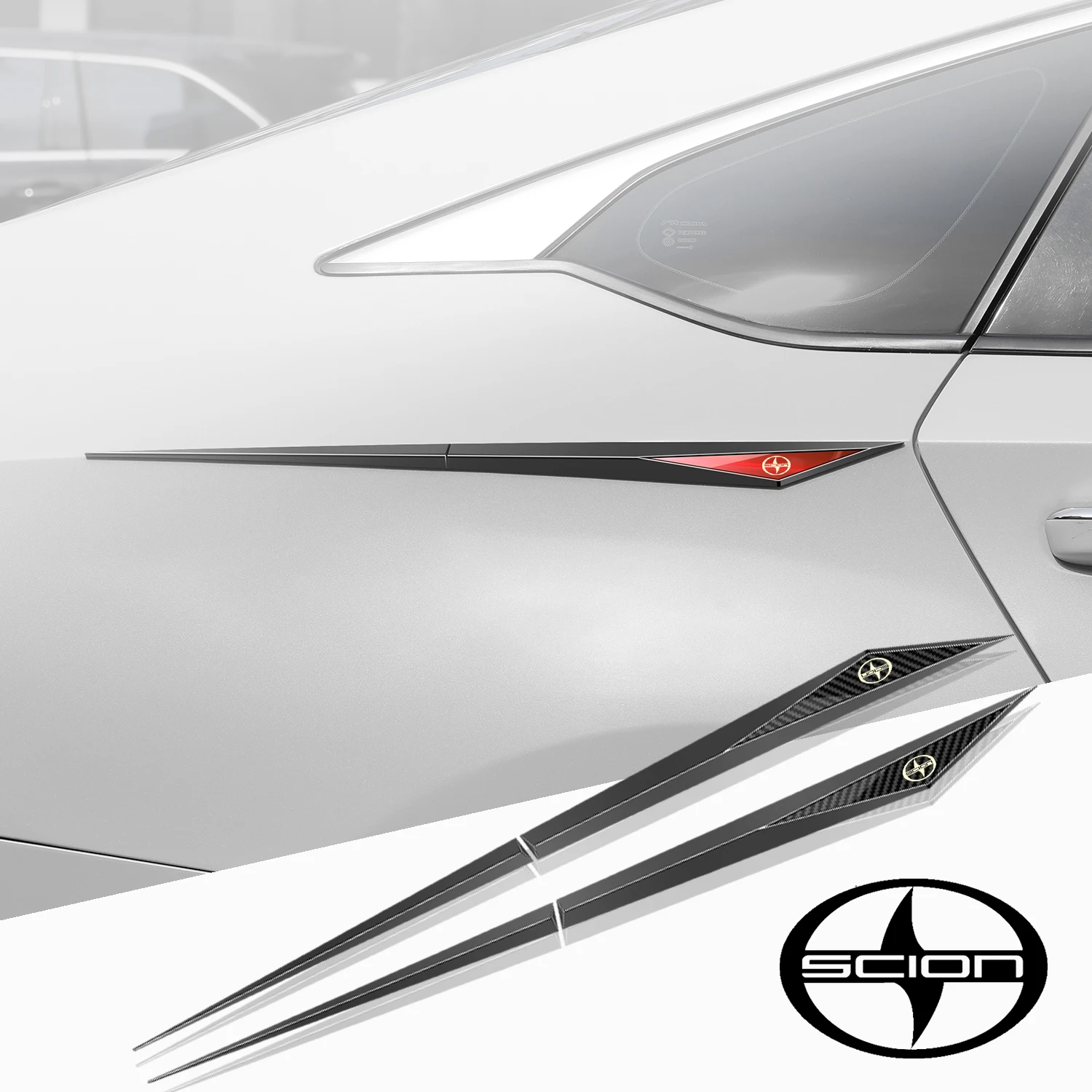 2Pcs Car Stickers T… - image