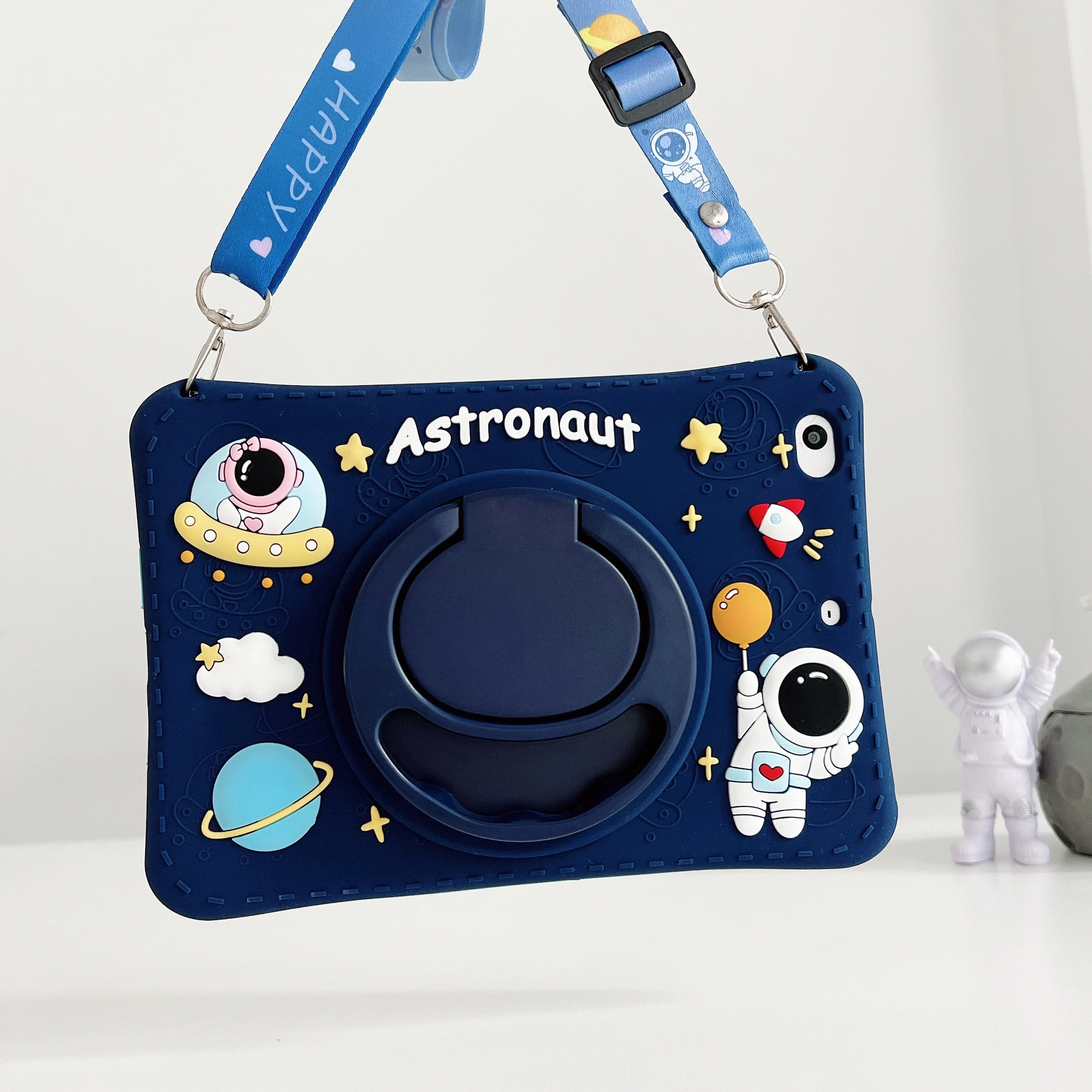 Kids Astronaut Stand Tablet Case For Samsung Galaxy Tab A8 10.5 SM-X200 X205 S6 A7 10.4 SM-T500 T507 Lite 8.7 T220 T225 P610