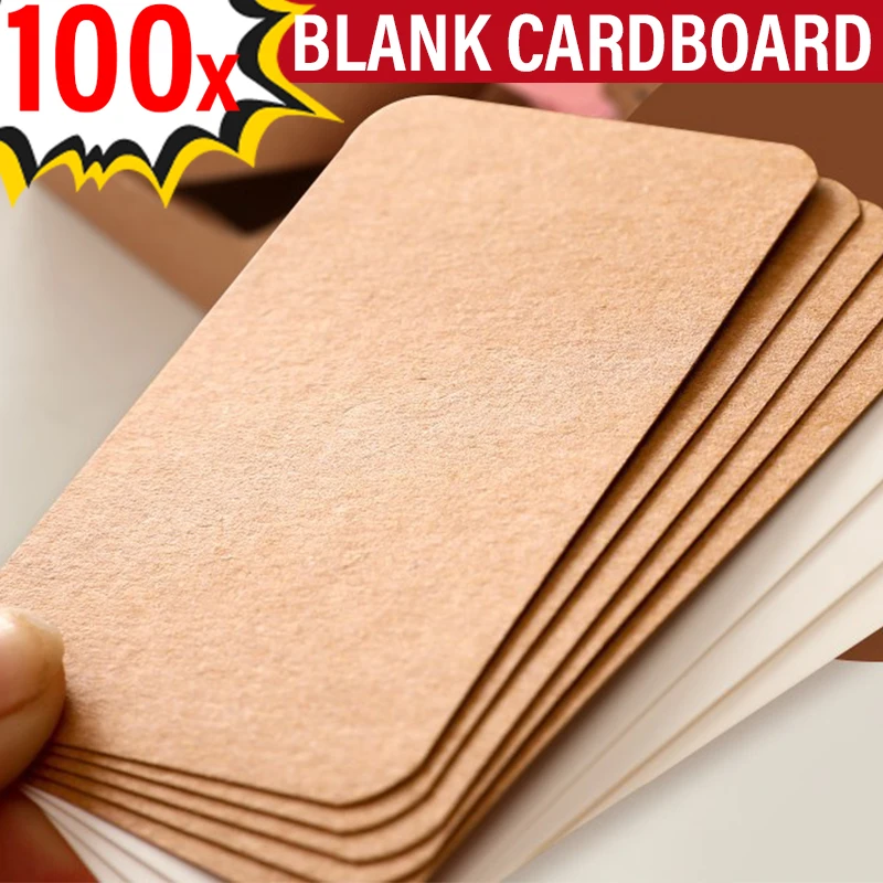 Hard Cowhide Cardboard DIY Card Blank Postcard Kraft Paper Bookmark Doodle Drawing Papers Decoration Cards For Home Office