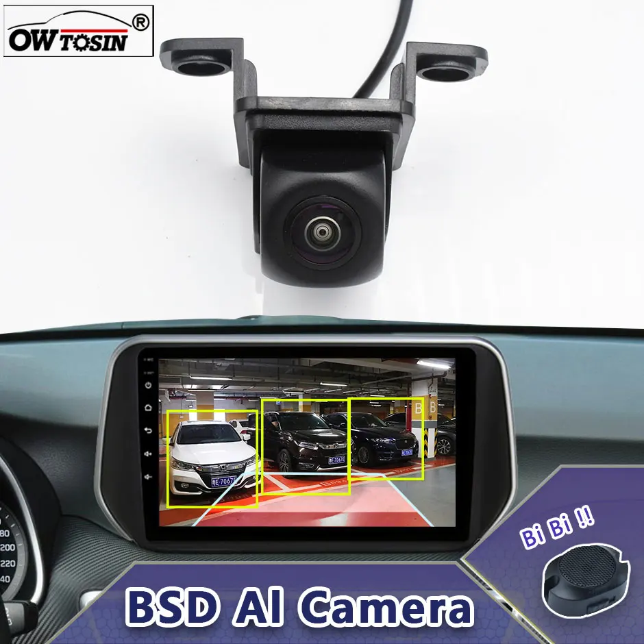 ADAS AHD 1080P AI Car Vehicle View Camera For SsangYong Tivoli/Tivoli XLV/Tivoli Air/LUVi BSD Blind Spot Radar Alarm Monitor