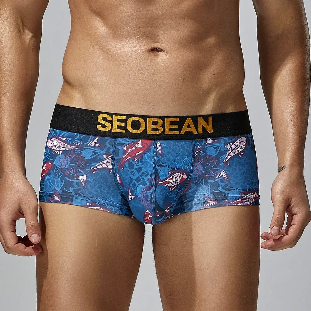 Seobean-New Year of the fish boxer briefs underwear, underclothing