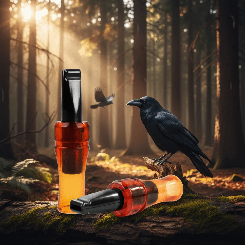 Realistic Sounds Crow Caller Brown Color Original Sound Bird Call Whistle Simulate Sound Crow Luring Whistle Outdoor