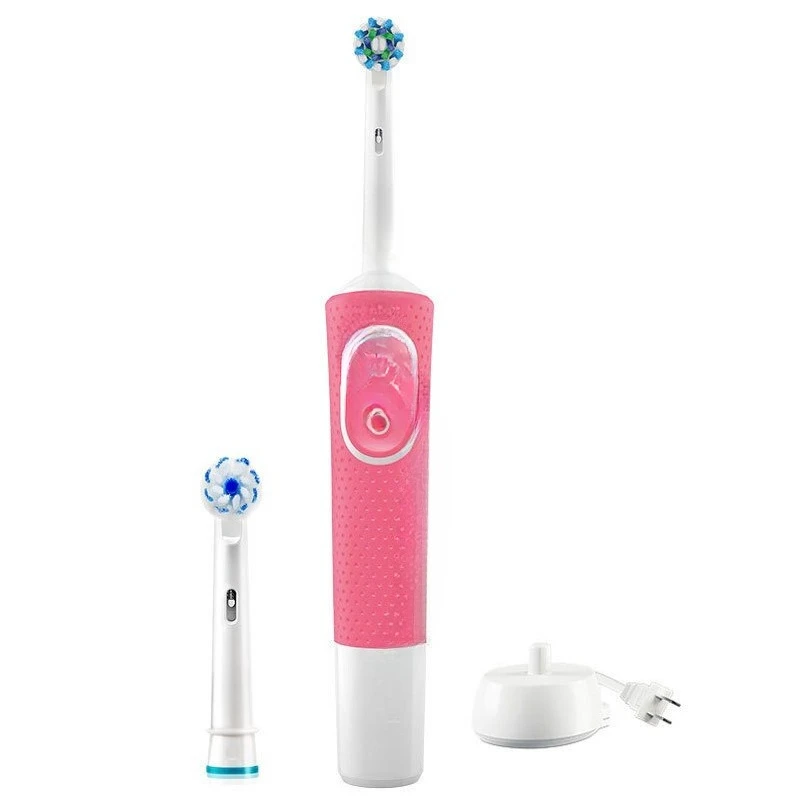 

Electric toothbrush adult couple rechargeable D100/D200 vibration blue/pink 2 brush head