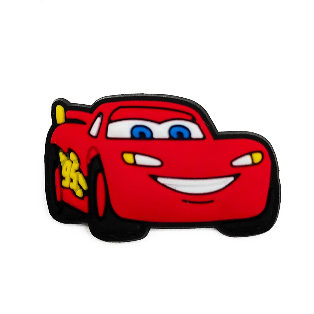 Cartoon Car Patterns Cute Holes Flower Decorations Buckles Soft Rubber DIY Accessories Jewelry Shoes Accessories