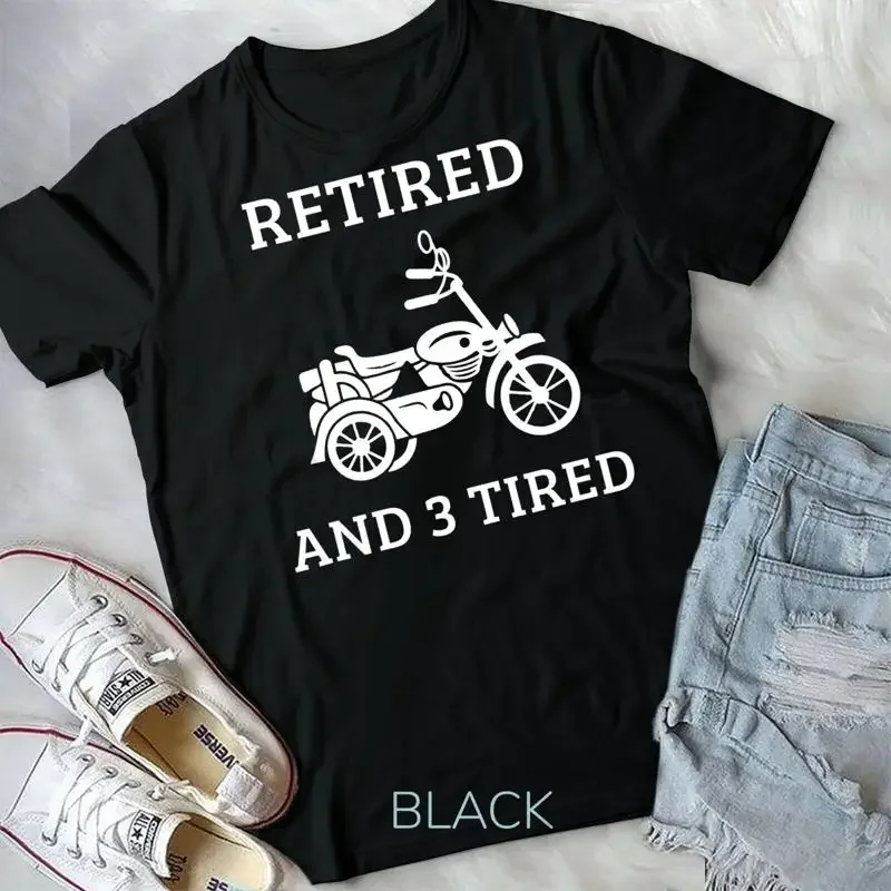 Triker Motorcycle Trike Three Wheeler Motortrike Retired T Shirt Unisex T shirt