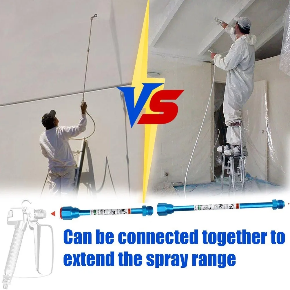 Extension Rod Compatible with High-Pressure Airless Spray Systems for Enhanced Coverage and Controlled Application