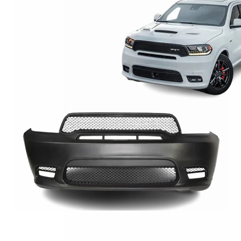 

New design SRT style car front Body Kit FRONT BUMPER cover ASSEMBLY conversion kit with grille for Dodge Durango SRT 2016-2019