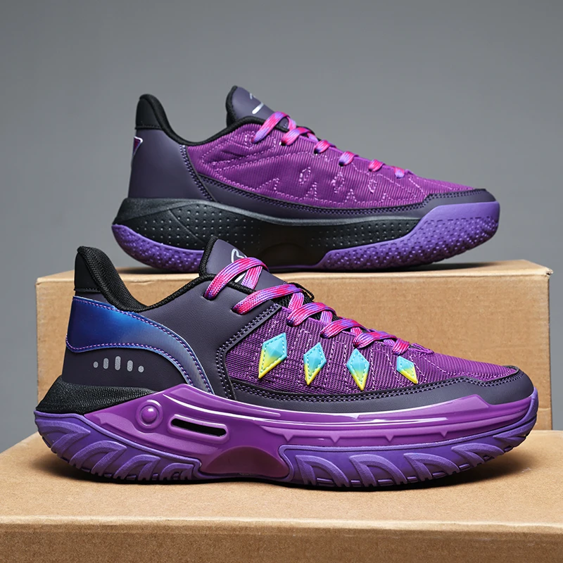 Men High Quality MD Sole Basketball Shoes Breathable Mesh Non Slip Outdoor Indoor Court Training Sneakers