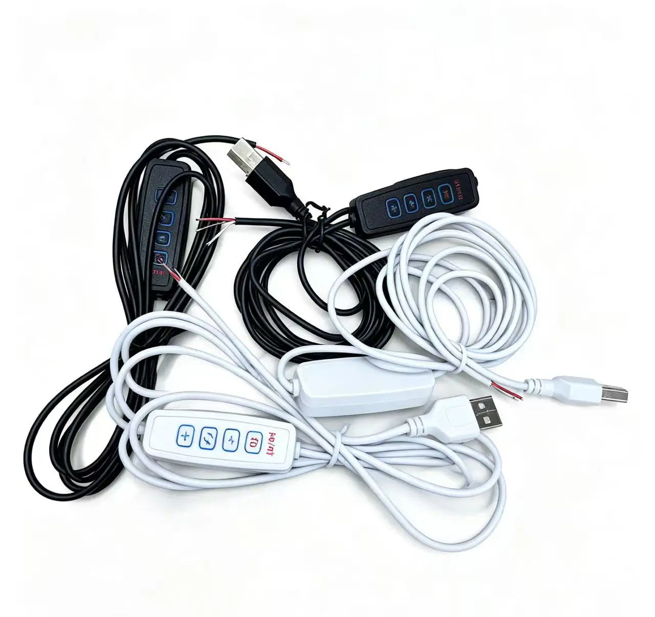 5V USB Port Power Supply Line Dimming Color-Matching Extension LED Dimmer Cable With ON OFF Switch Adapter For LED Ligh