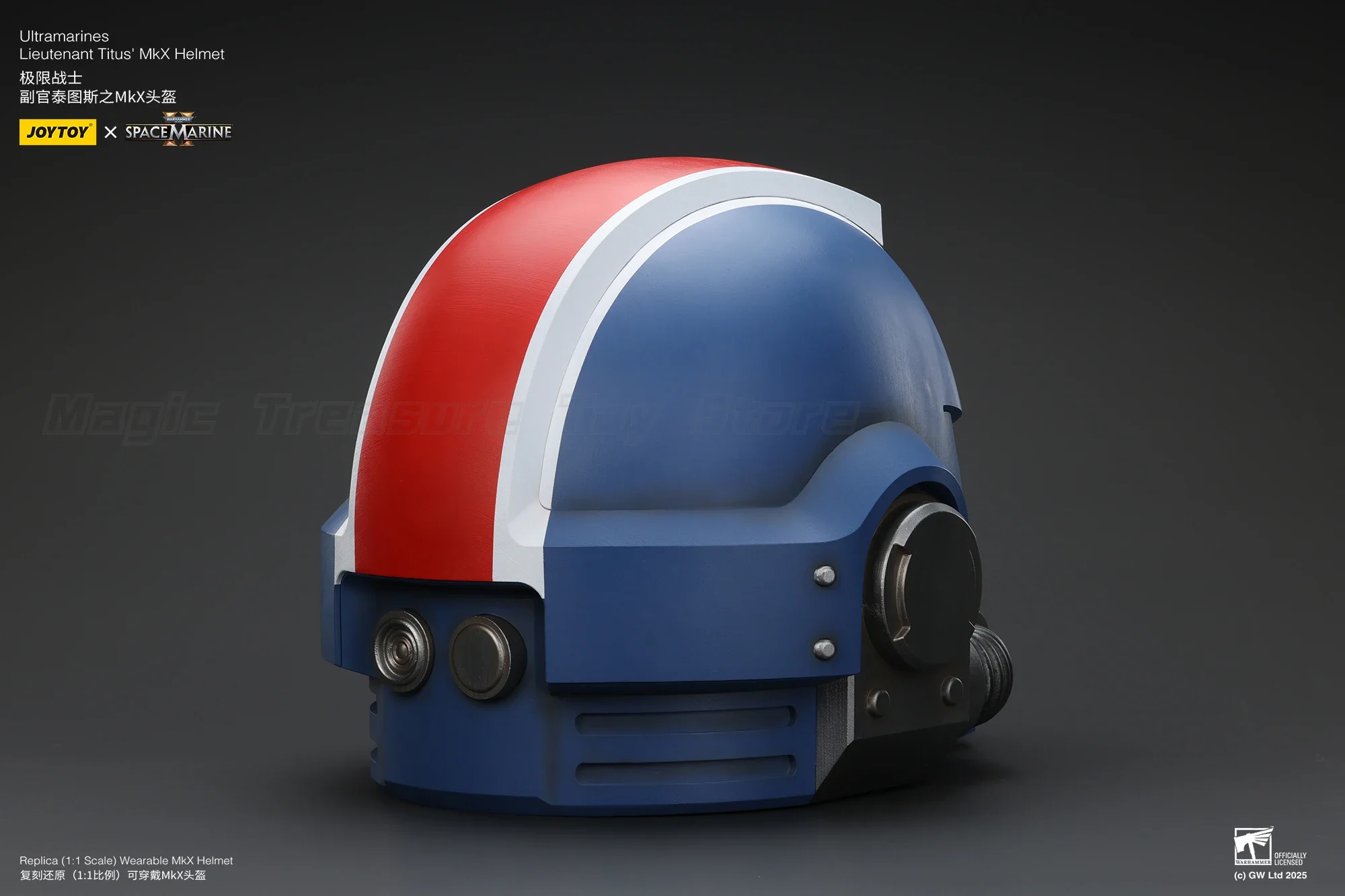 

【Pre-sale 】JOYTOY Warhammer 40K Ultramarines Lieutenant Titus' MKX Helmet 1/18 Scale Toys