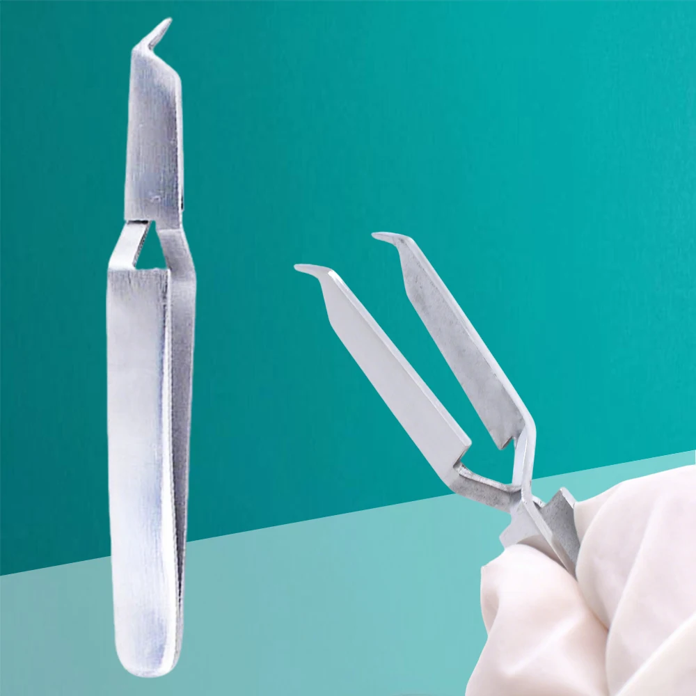 

Dental Orthodontic Bracket Buccal Tube Bonding Tweezer Posterior Placer Holder Instrument Stainless Steel Tools