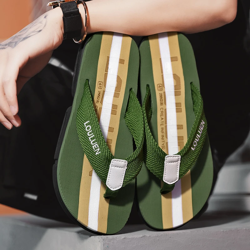 

Мужские шлепанцы для летнего отдыха на природе, новые нескользящие и антибактериальные пляжные спортивные шлепанцы и сандалии