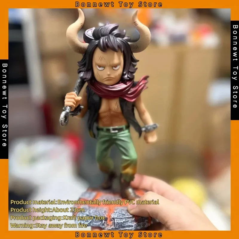 

23CM One Piece GK Series Childhood Kaido Anime Statue Model Hand Ornament Model Christmas Gift