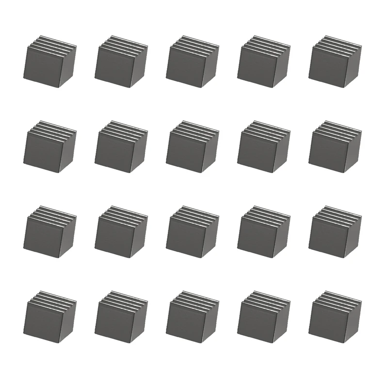 Graphite Heat sink,7x7x6mm Radiator, Applied for Passive Cooling Fin of Stepper Drive, MOSFET, VRM GPU, Vram, IC Chips etc.