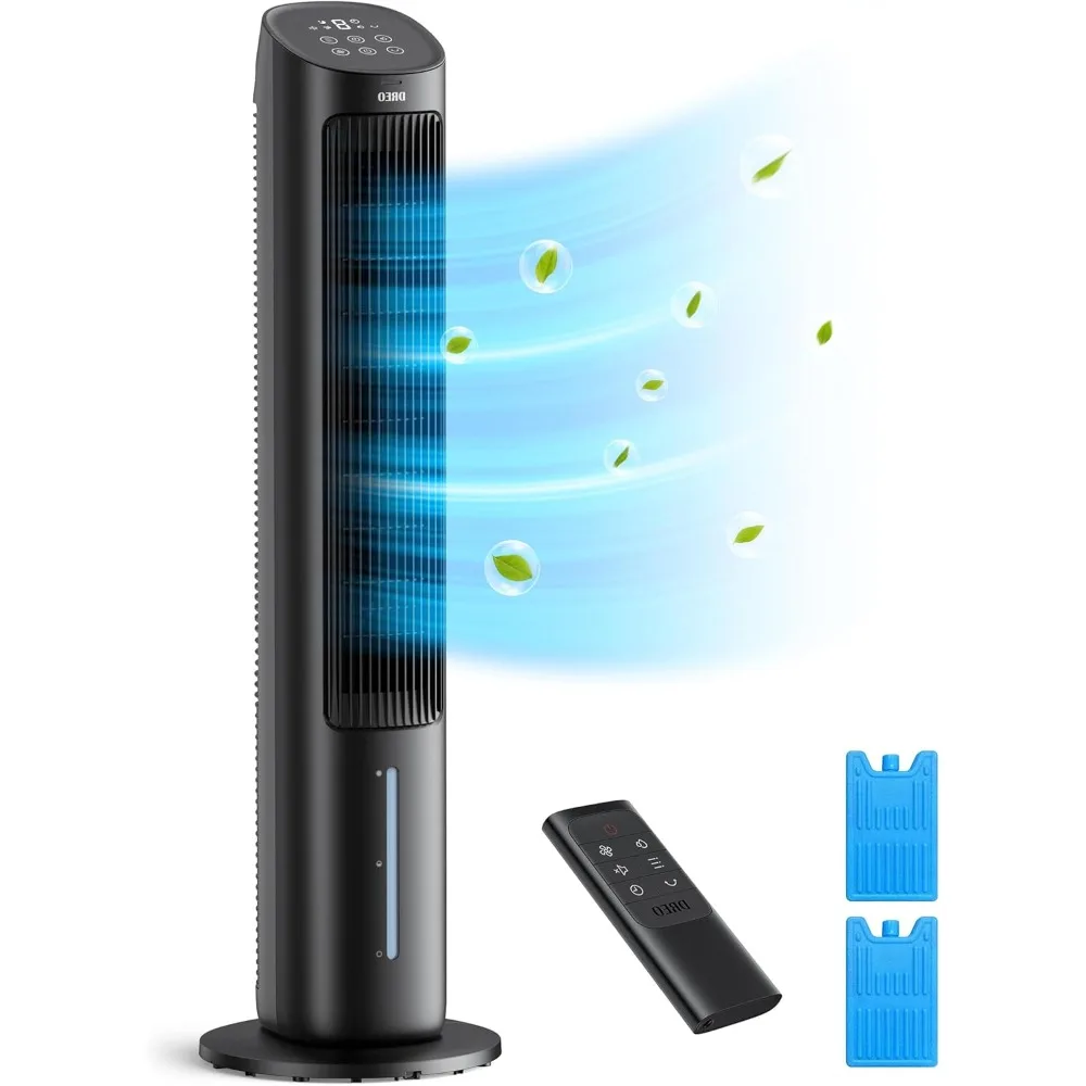 

Dreo Tower Fans That Blow Cold Air, 40" Evaporative Air Cooler, Cooling Fan for Bedroom with 80° Oscillating, Remote Control