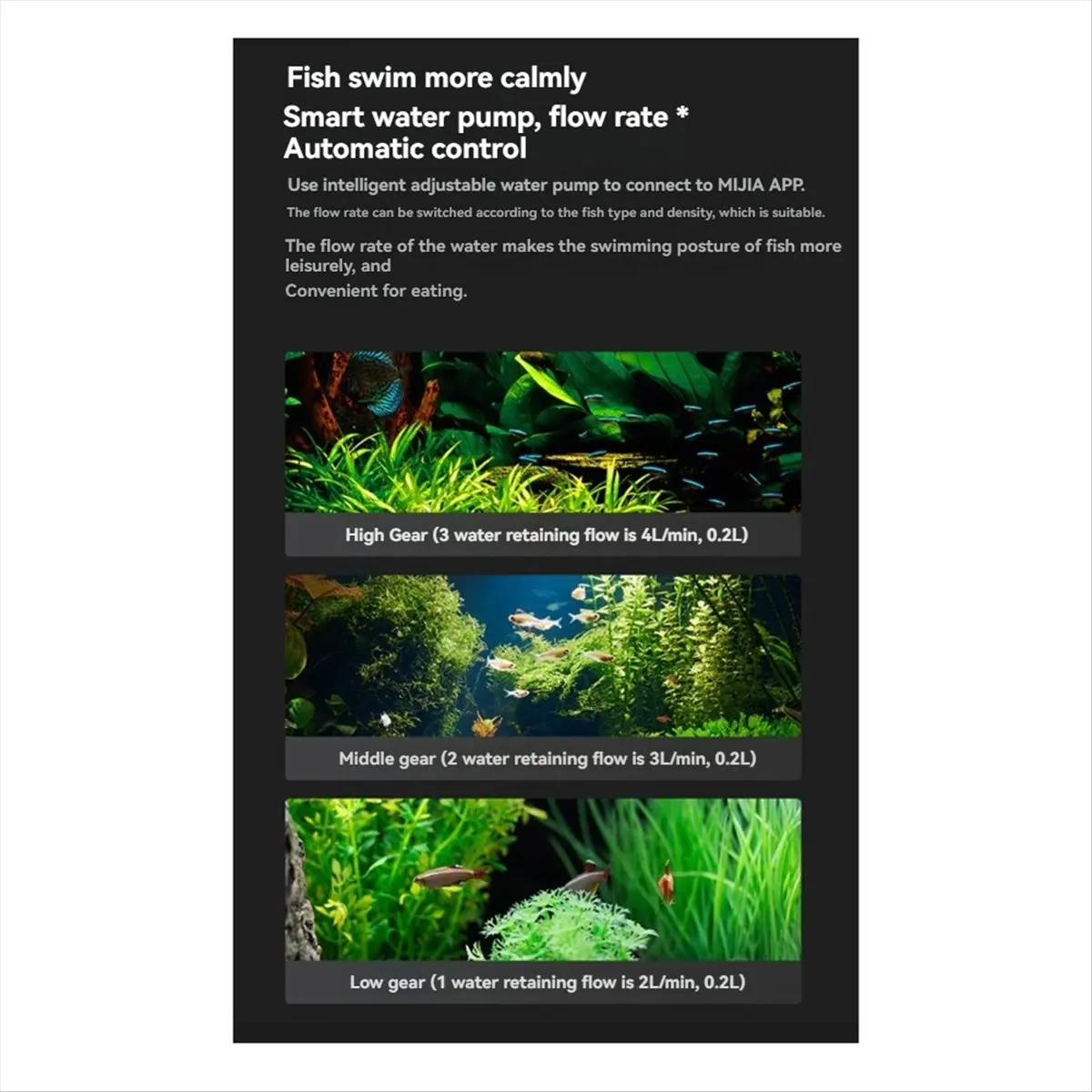 2026 جديد + لمضخة مياه خزان الأسماك الذكية، موديل M100، سهل التركيب، تصريف بنقرة واحدة، تشغيل منخفض الضوضاء