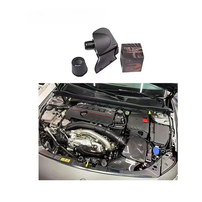 

High Quality Suitable for A35L CLA35 M260 2.0T Dry Carbon Fiber Cold Air Intake System