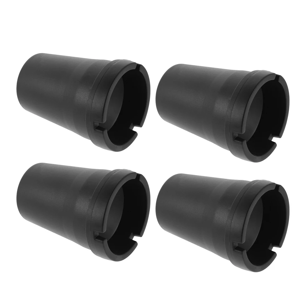 

4pcs Portable Car Ashtray Compact 3-Groove Plastic Ash Holder For Cup Holders Travel Cigarette Butt Bucket For Vehicles - Auto