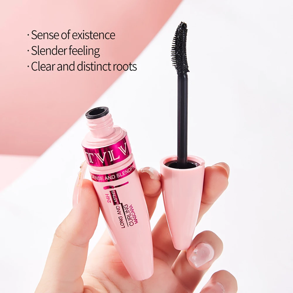 Mascara per ciglia volume 3D Mascara per ciglia allungate Trucco impermeabile a lunga durata Styling denso Mascara nero per occhi Cosmetici