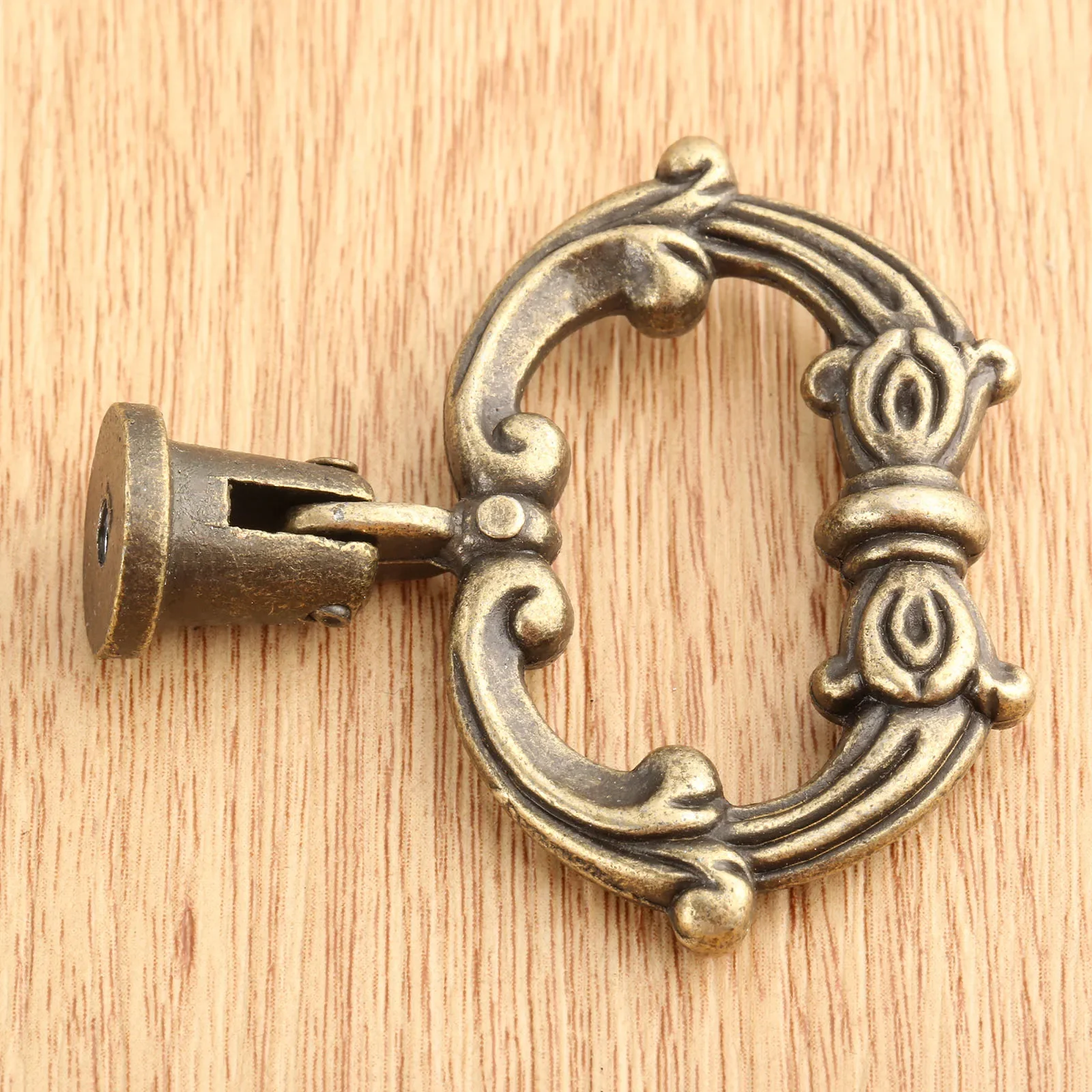 1Pc 47*42mm Antique Bronze Furniture Handle Zinc Alloy Cabinet Knobs and Handles Kitchen Drawer Cupboard Door Ring Pulls Handle