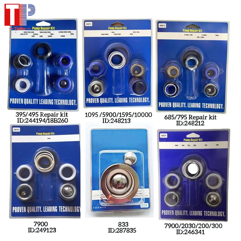 Tpaitlss 248213/246341/244194/248212/287835/249123 Airless Spray Pump Repair Kit Seal Gasket Filter for Pump 395 695 960  1095