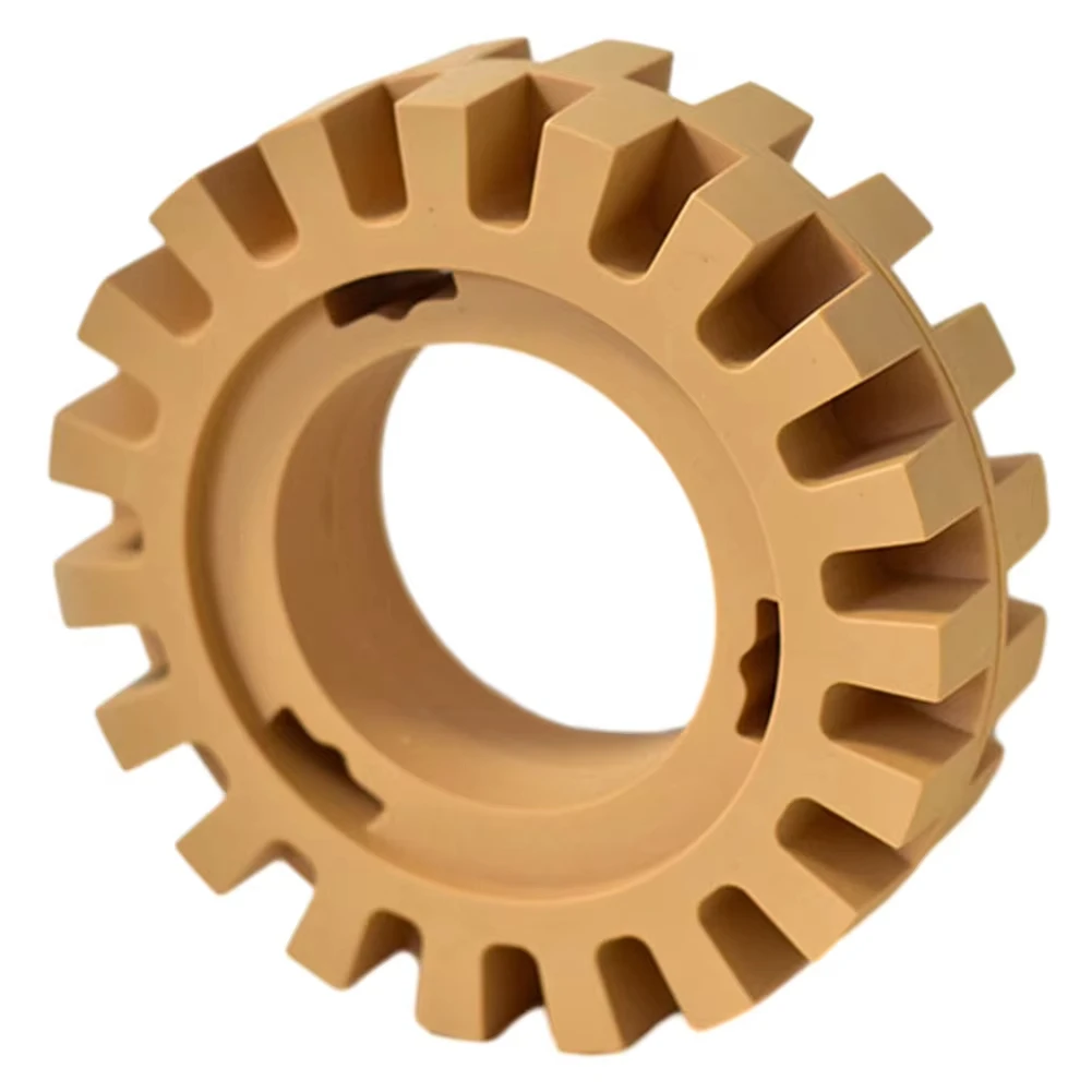 4-Inch Rubber Car Eraser Wheel Removal Car Glue Adhesive Decal Sticker Quick Removal Tool Yellow Sticker Body